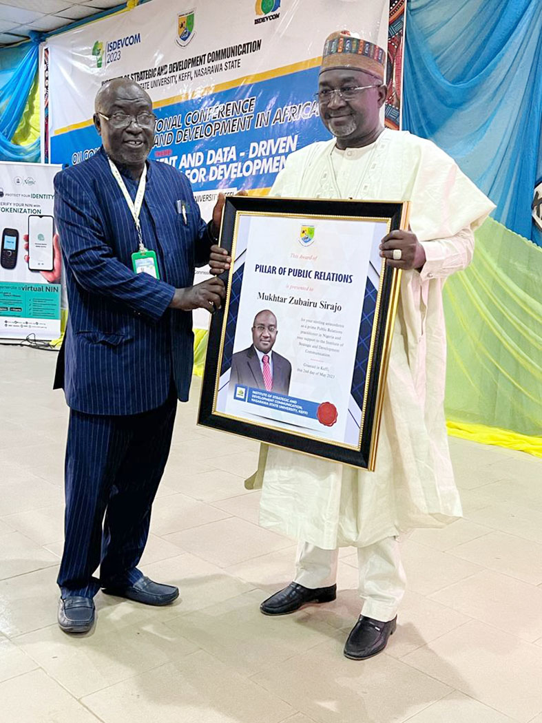 Nasarawa State Varsity Honours NIPR President as Pillar of Public Relations