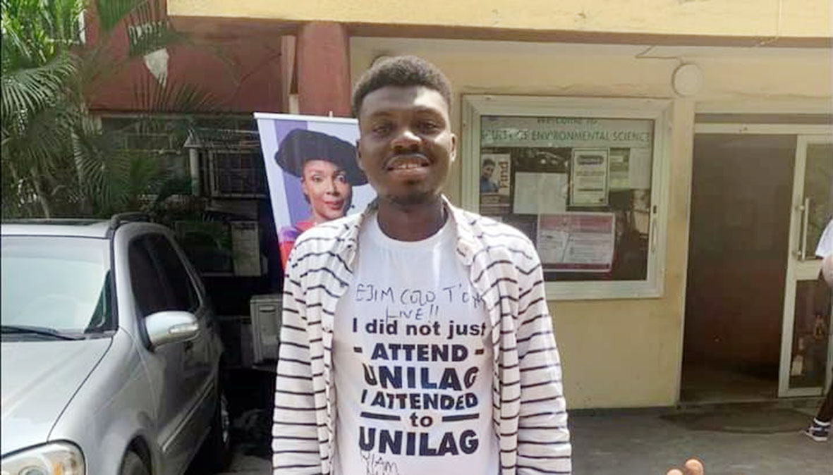 Student activist rusticated by UNILAG graduates after seven years