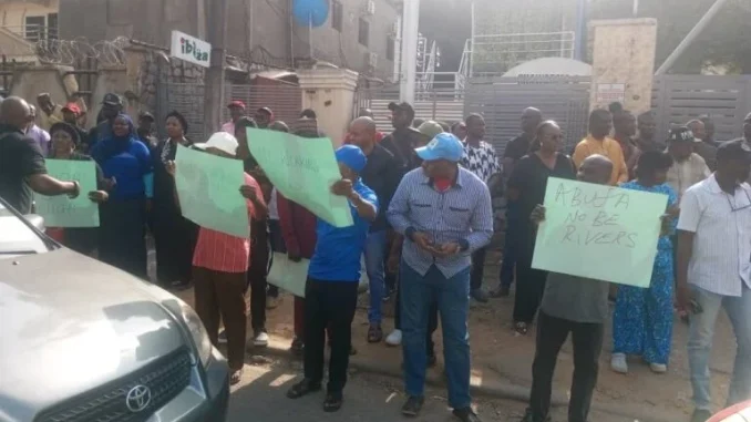 FCTA Workers, NLC Protest at Industrial Court Over Indefinite Strike