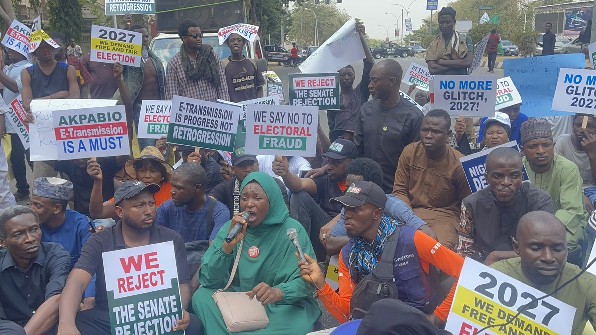 Protest Erupts at National Assembly Over Rejection of E-Transmission of Results