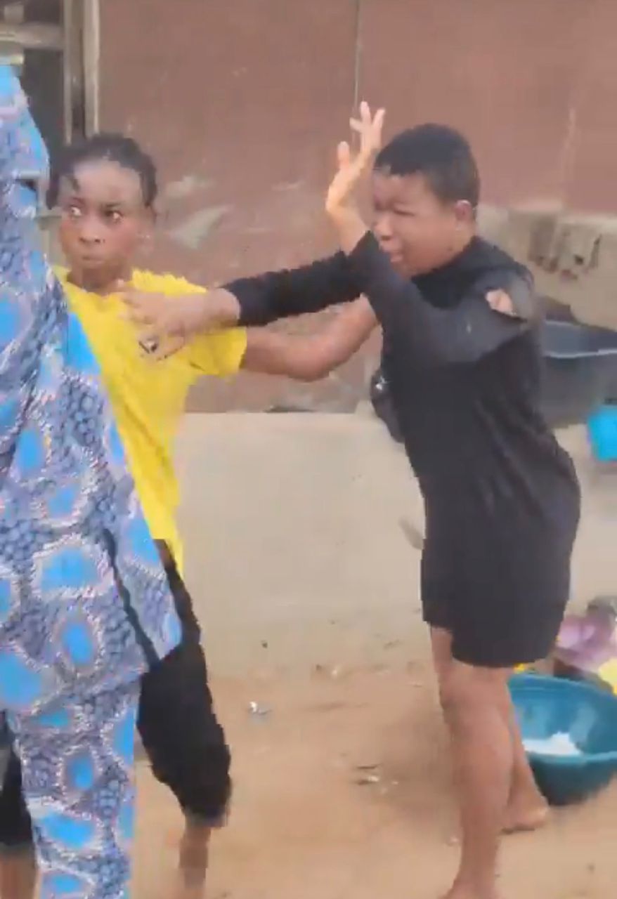 Outrage as Viral Video Shows Mother Threatening Daughter with Knife in Lagos