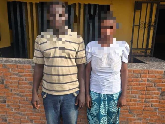 Police Bust Child-Stealing Couple in Ogun State Police Bust Child-Stealing Couple in Ogun State