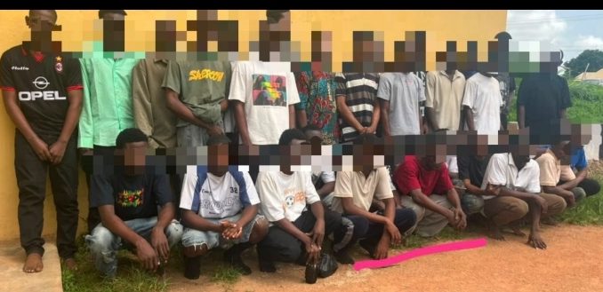 Ogun Police Arrest 30 Suspected Cultists, Foil Alleged Initiation Ceremony