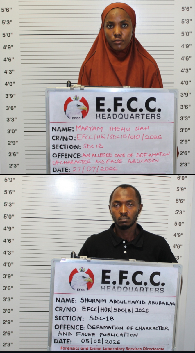 EFCC Arraigns Two Over Alleged Cybercrime, False Claims Against Commission
